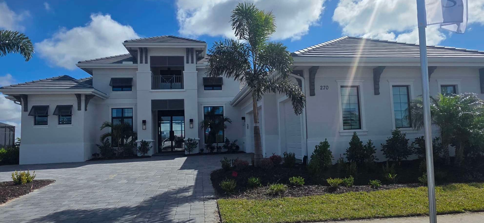 Exterior painting project for a Lakewood Ranch Florida home