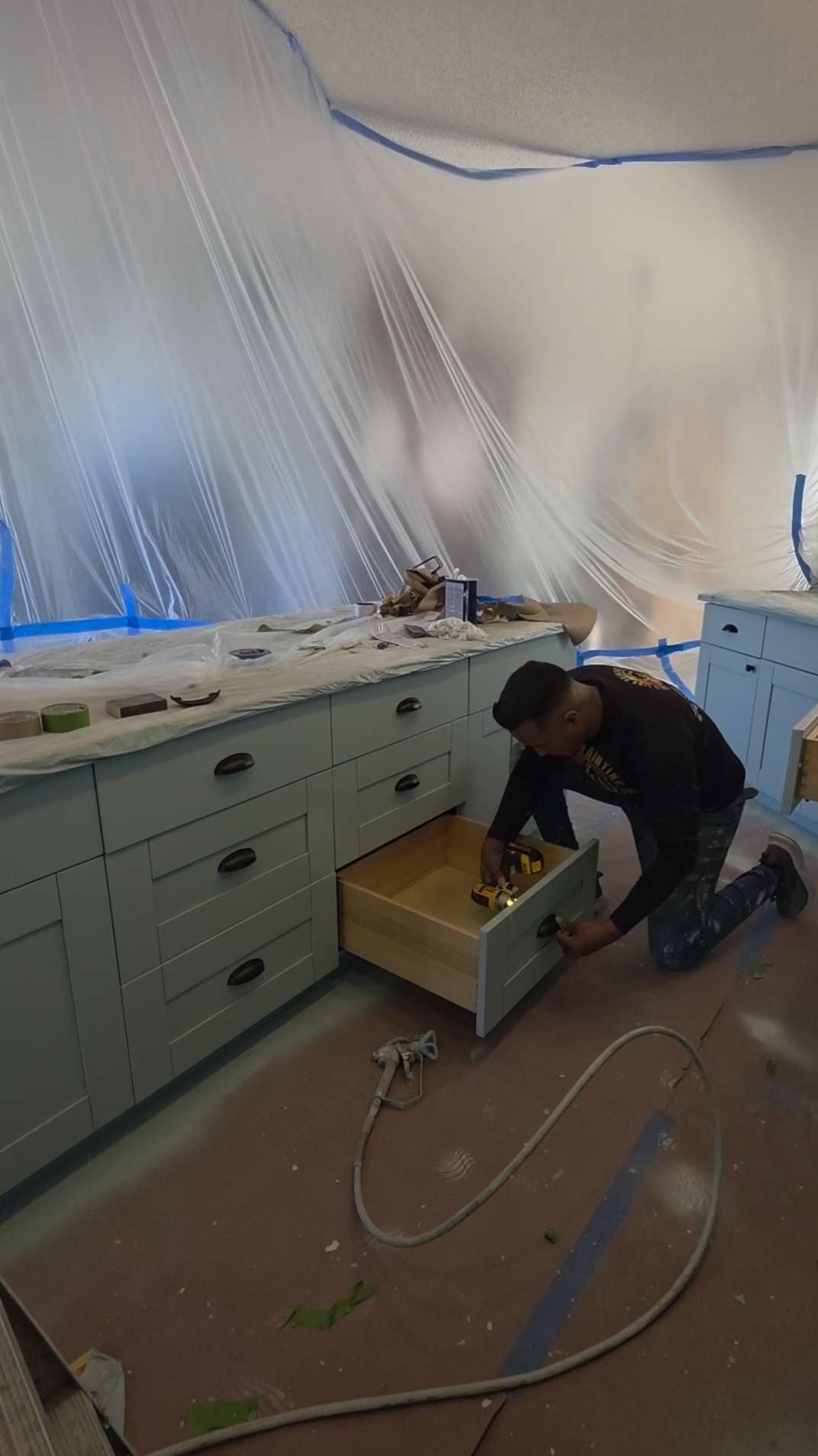 kitchen cabinet painting anna maria by Gold Lion Painting Inc for Anna Maria Island