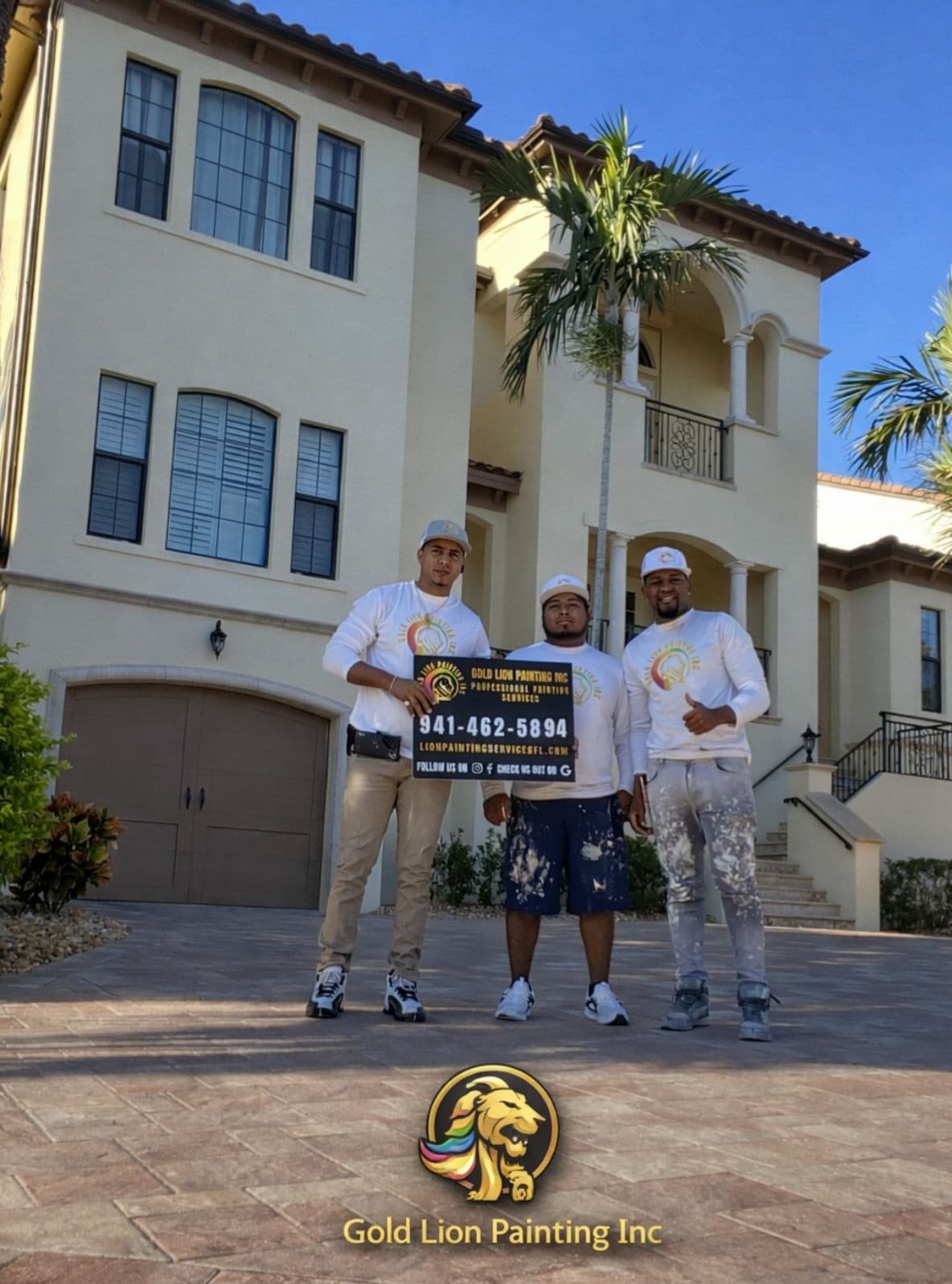 Exterior painting lakewood ranch by Gold Lion Painting Inc for Exterior Painting