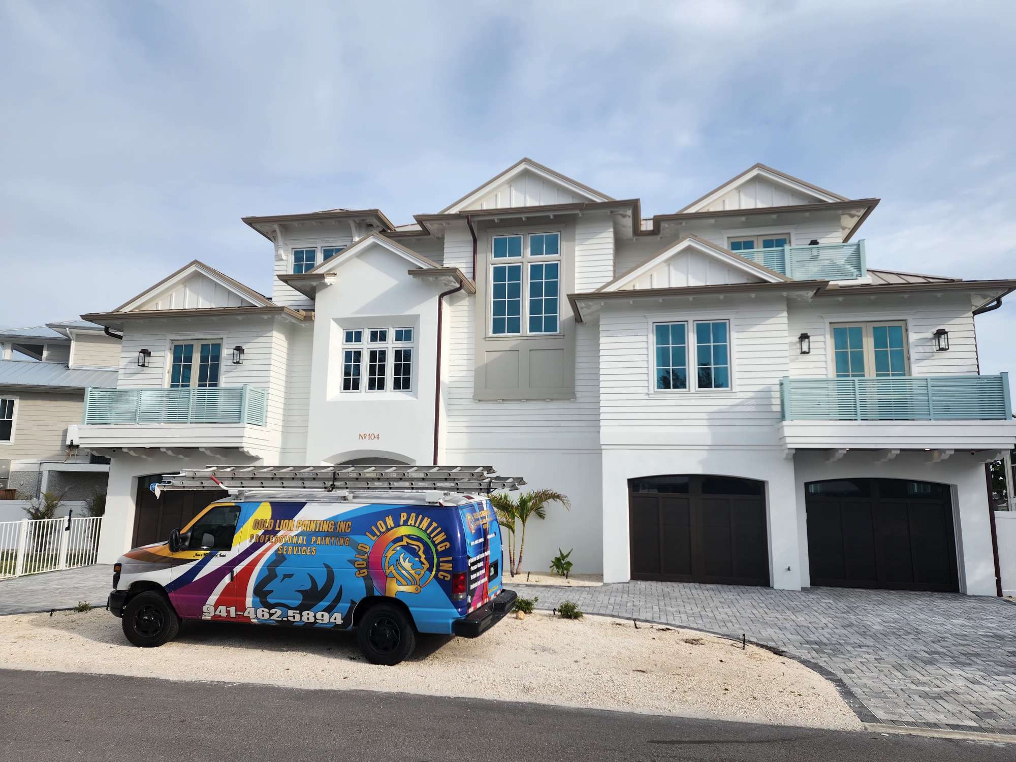 Exterior painting project in Manatee County